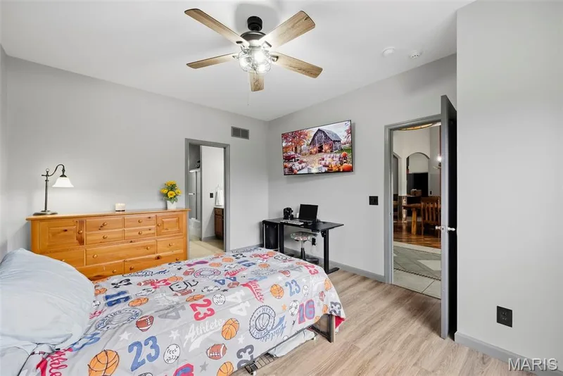 Ceiling fan and walk-in closet — 1 Priority Drive N, Wentzville, MO 63385
