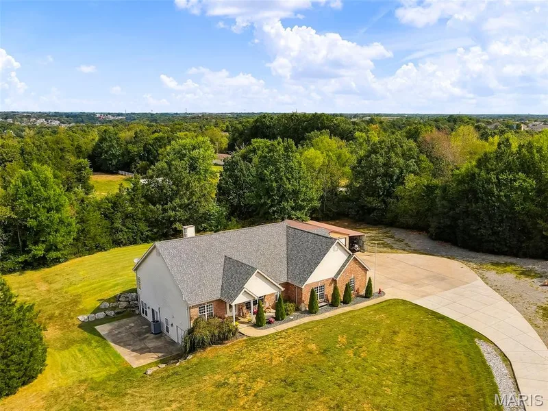 Brick elevation and NEW roof (2025) for peade of mind! — 1 Priority Drive N, Wentzville, MO 63385