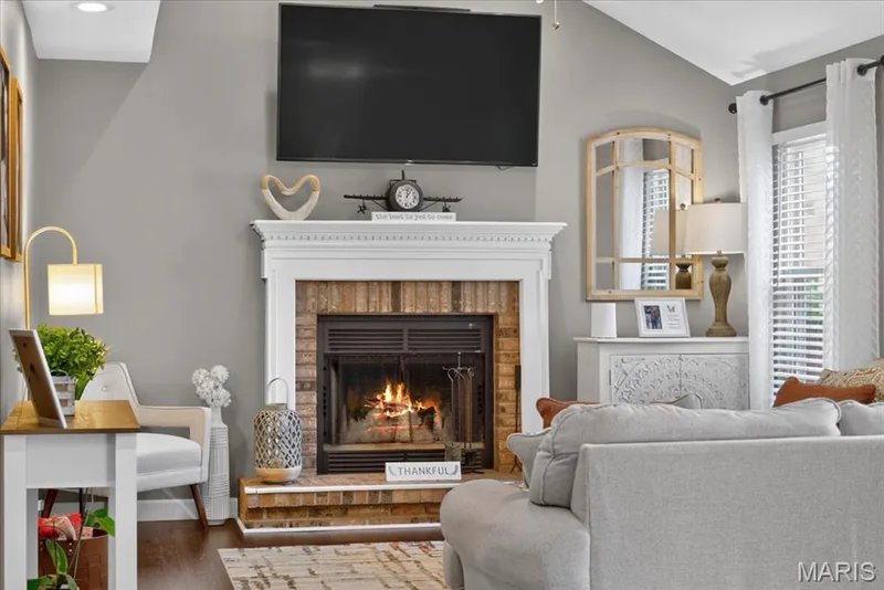 Woodburning Fireplace — 303 Whispering Woods Drive, St Peters, MO 63304