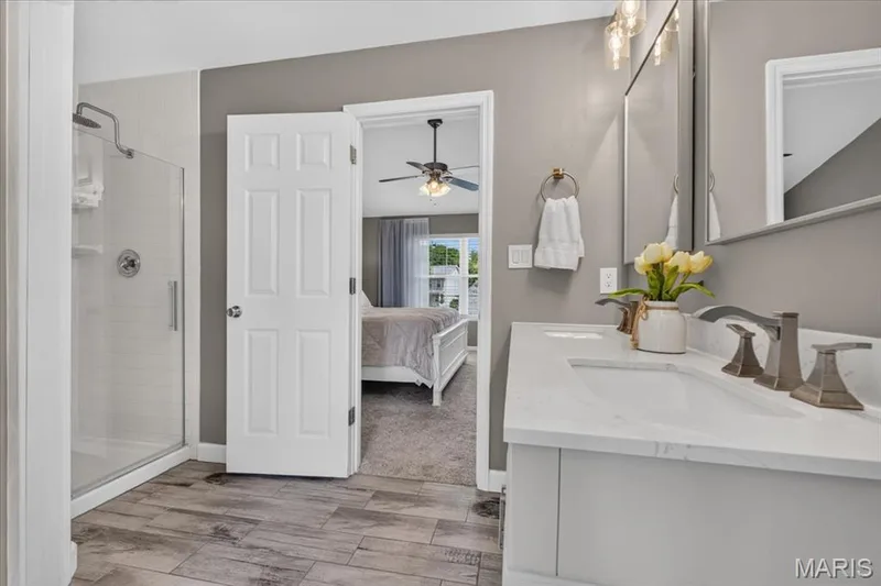 Separate shower — 303 Whispering Woods Drive, St Peters, MO 63304