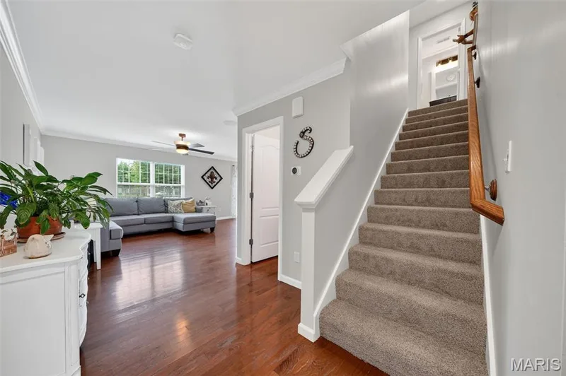 Fresh carpet up to the second level & throughout! — 3120 Bentwater Place, St Charles, MO 63301
