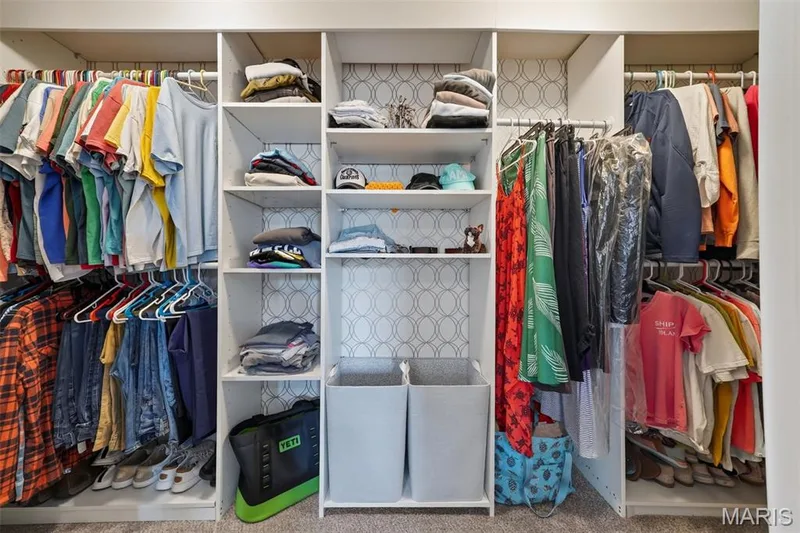 Very large double door walk-in closet with organization system! — 3120 Bentwater Place, St Charles, MO 63301