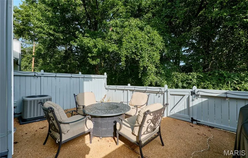 Private fenced in outdoor patio — 16463 Cobbleskille Drive, Chesterfield, MO 63017