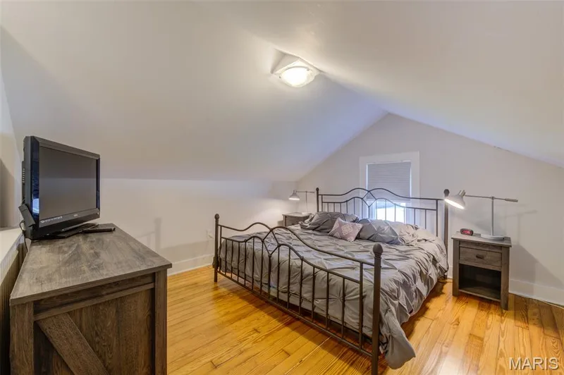 Upstairs bedroom proper.  Still more beautiful wood flooring! — 2009 N 3rd Street, St Charles, MO 63301