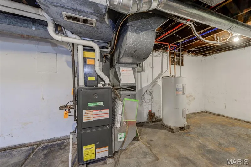 Hi-eff furnace in the basement. — 2009 N 3rd Street, St Charles, MO 63301