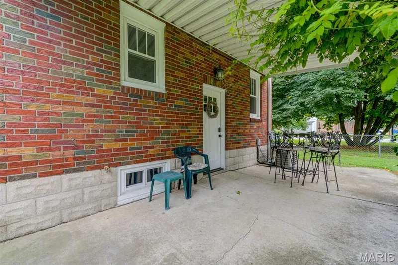 The rear patio looking back at the home. — 2009 N 3rd Street, St Charles, MO 63301