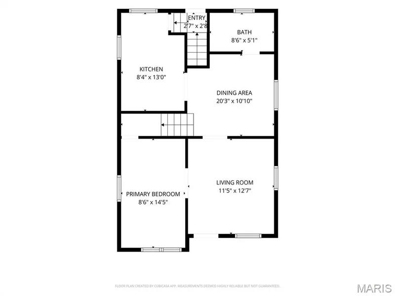Main floor floorplan — 2009 N 3rd Street, St Charles, MO 63301