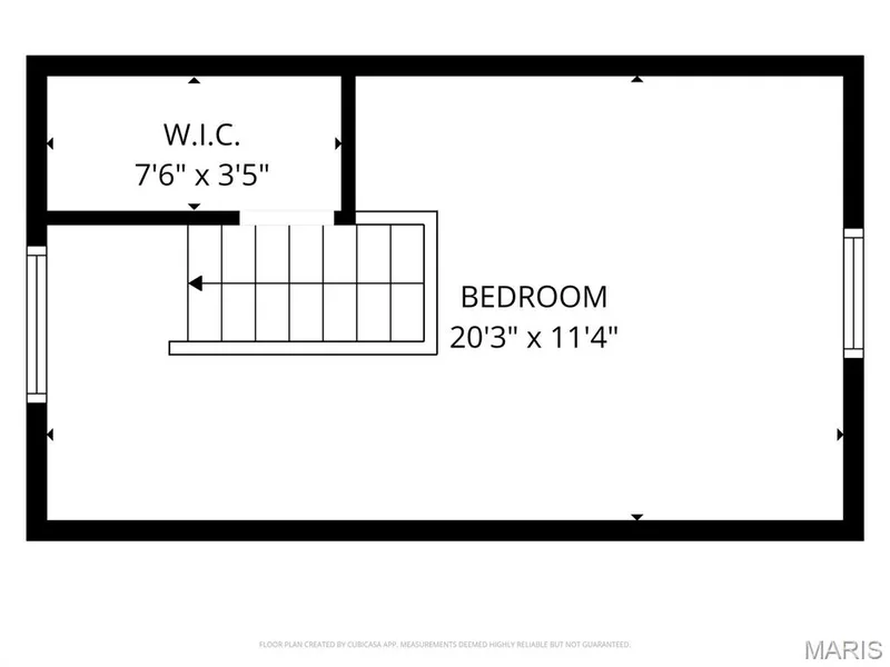Upper level floorplan — 2009 N 3rd Street, St Charles, MO 63301