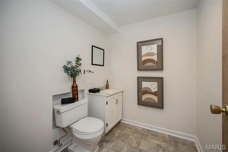 Basement half bathroom — 1538 Woodroyal West Drive, Chesterfield, MO 63017