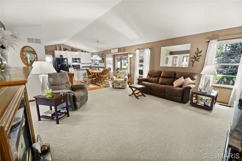 Vaulted ceilings with recessed lighting — 38 Fawn Valley Circle, St Peters, MO 63376