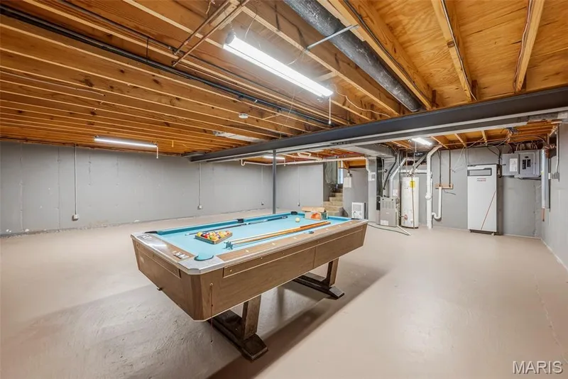 Unfinished lower level provides versatile space with plenty of potential for recreation, entertaining, or storage. — 3034 Willow Wood Drive, St Charles, MO 63303