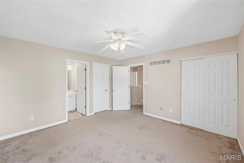 Ceiling fan and dual closets, 1 walk in — 15 Tyler Court #2101A, Wentzville, MO 63385