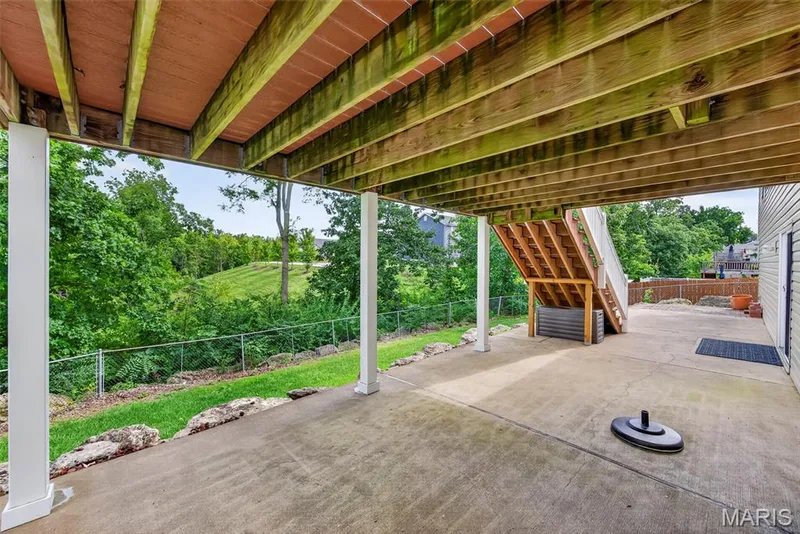 Nice large covered patio. — 1761 Fairview Farms Circle, Wentzville, MO 63385