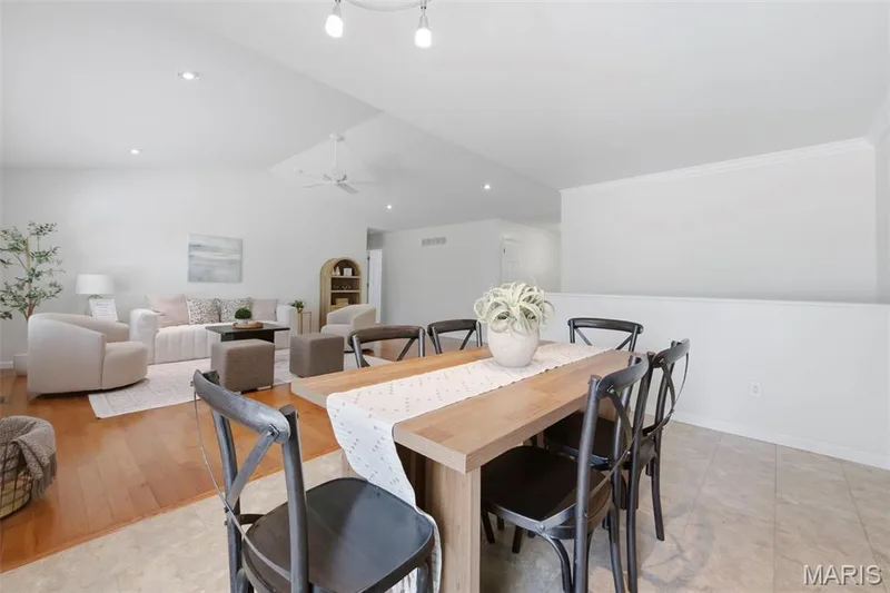 Room to gather in the dining area; desirable open floor plan. — 1761 Fairview Farms Circle, Wentzville, MO 63385