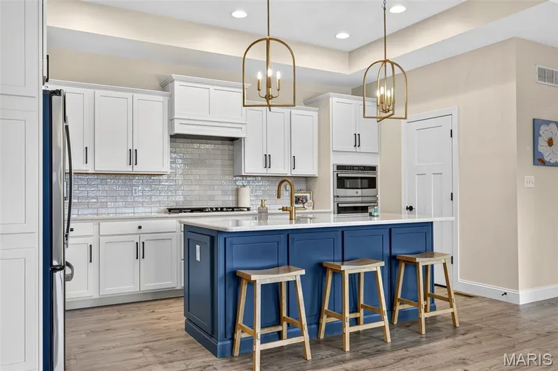 Center island with sink and dishwasher — 155 Haven Ridge Court, Dardenne Prairie, MO 63368
