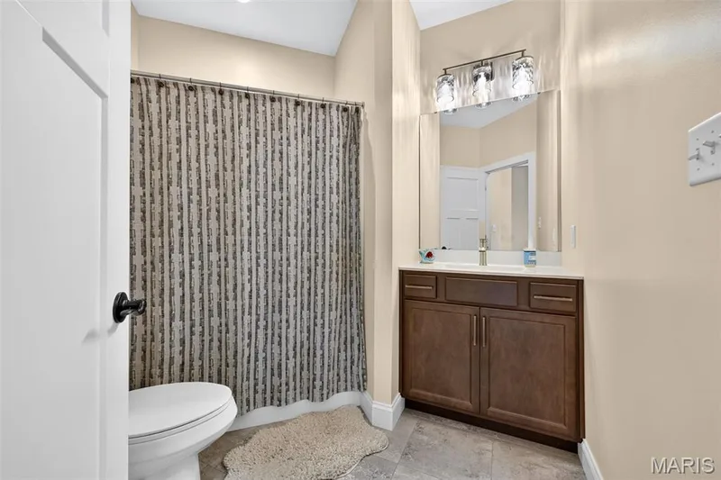 Main level second bathroom, single vanity — 155 Haven Ridge Court, Dardenne Prairie, MO 63368