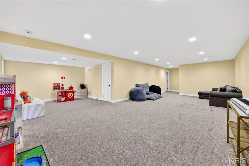 Lower level rec room opens to bonus room — 155 Haven Ridge Court, Dardenne Prairie, MO 63368