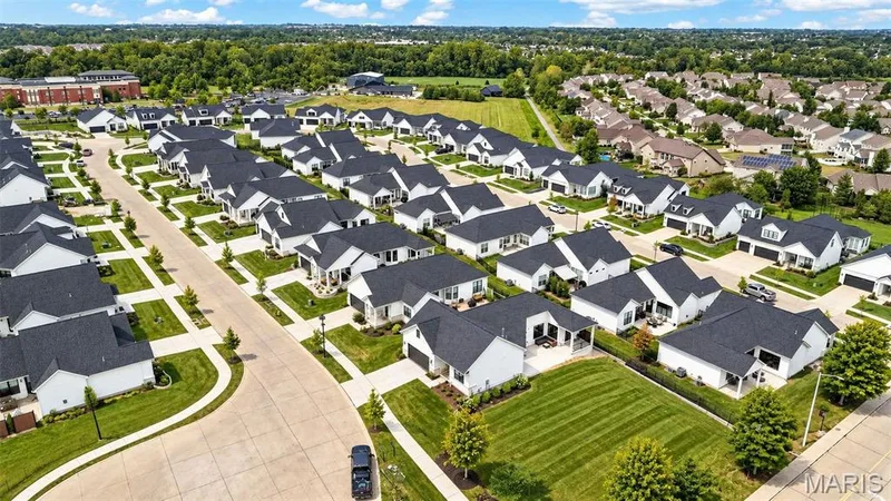 Aerial view of neighborhood — 155 Haven Ridge Court, Dardenne Prairie, MO 63368