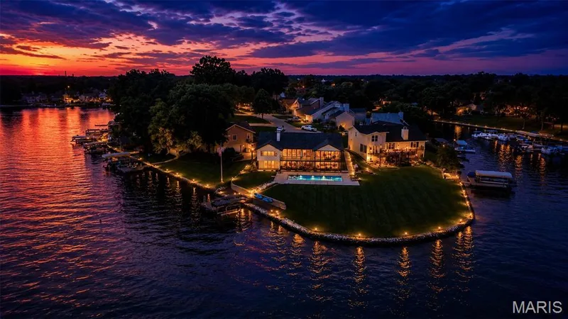 All of these nighttime photos are not Ai mages. WOW! This is real Life in Lake Saint Louis. — 22 Harbor Point Court, Lake St. Louis, MO 63367