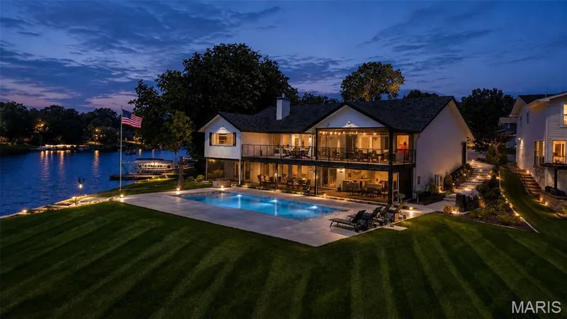 All of these nighttime photos are not Ai mages. WOW! This is real Life in Lake Saint Louis. — 22 Harbor Point Court, Lake St. Louis, MO 63367