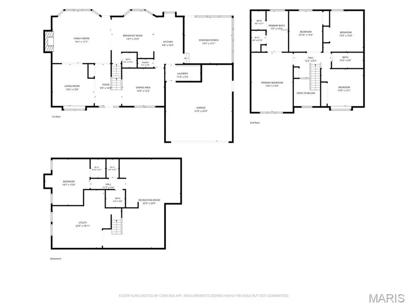 Floor plan — 1551 Country Bend Drive, St Charles, MO 63303