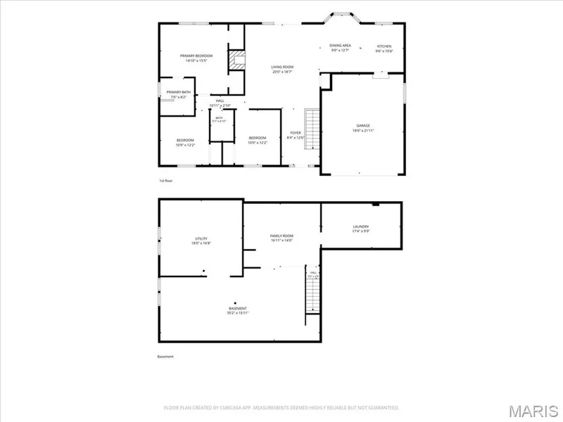 Floor plan — 20 Ardennais Road, St Peters, MO 63376