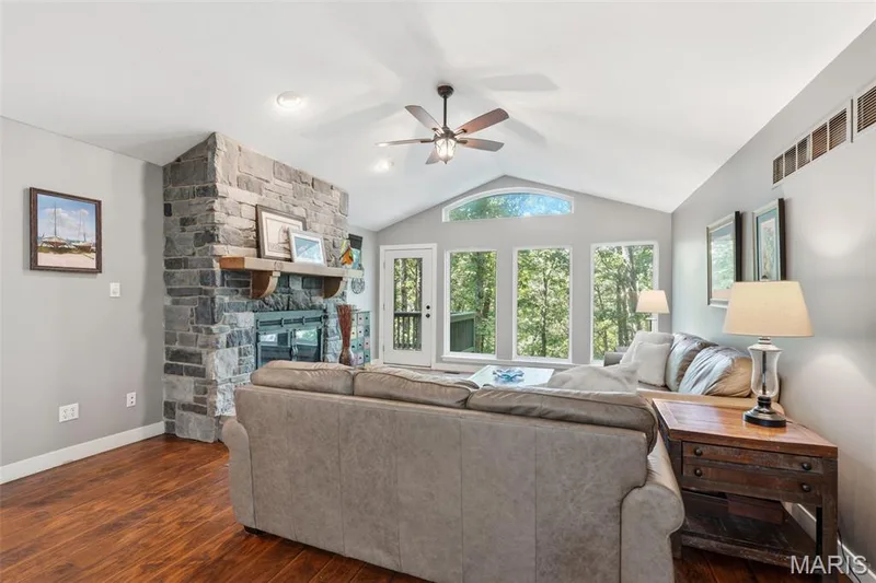 Living room w/great view of wooded lot. — 3311 Pine Cliff Road, Wildwood, MO 63038