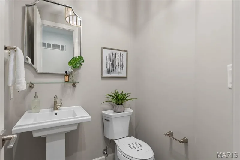 Photo representation of a similar home.  Some features shown may be optional.  Room shown is an optional Powder Room on the main floor. — 1 TBB Nantucket II @ Sonnen Trail, Wentzville, MO 63385