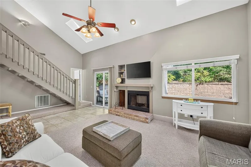 Wood burning fire place with built-ins — 1 Rue De Paix #6, Lake St. Louis, MO 63367