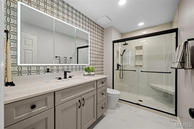 PRIMARY BATHROOM RENOVATED — 268 Kinderhook Drive, Chesterfield, MO 63017
