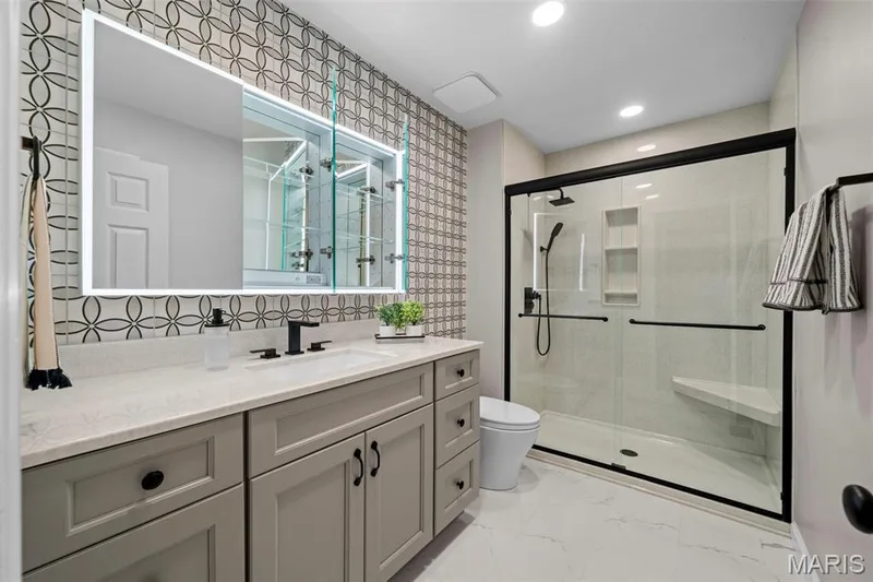 PRIMARY BATHROOM RENOVATED — 268 Kinderhook Drive, Chesterfield, MO 63017