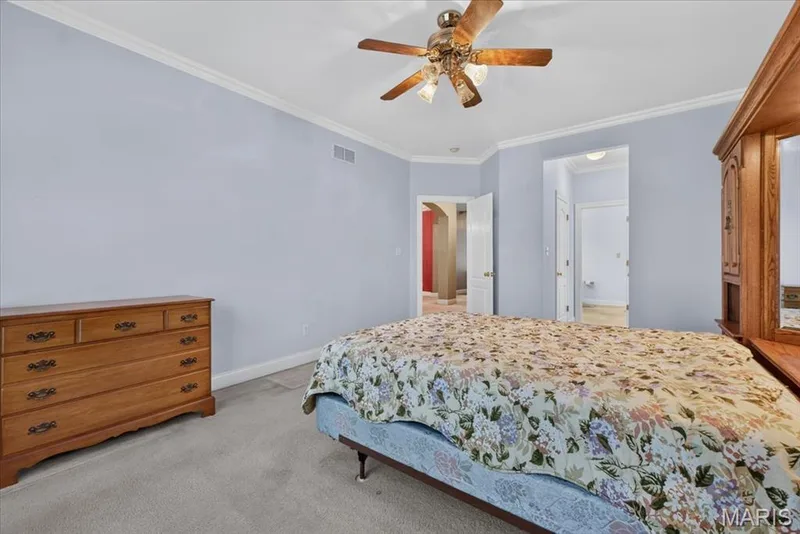 Primary bedroom on main floor — 2418 Golden Bear Way #711A, Wentzville, MO 63385