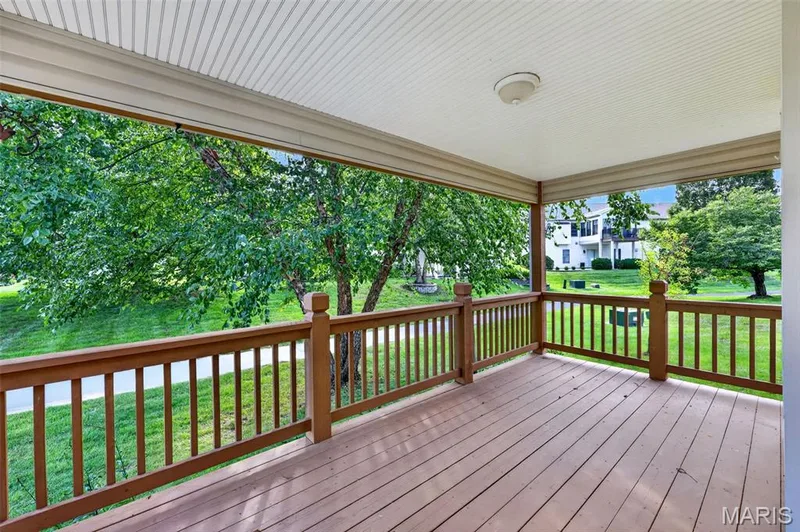 Covered Deck overlooking a beautiful view — 1061 Silo Bend Drive, Wentzville, MO 63385