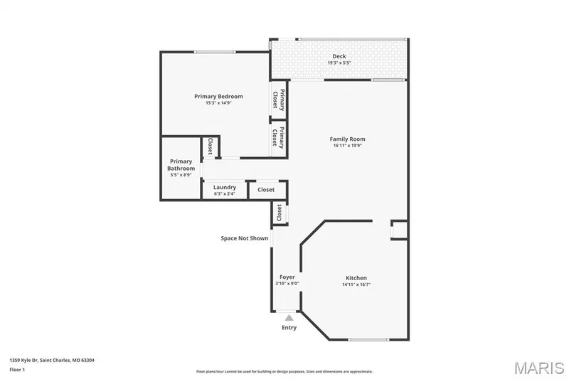 2 car garage located in "Space Not Shown" — 1359 Kyle Drive #14B, St Charles, MO 63304