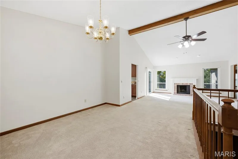 Vaulted Ceiling in Dining Area — 3044 Brentmoor Drive, St Charles, MO 63303
