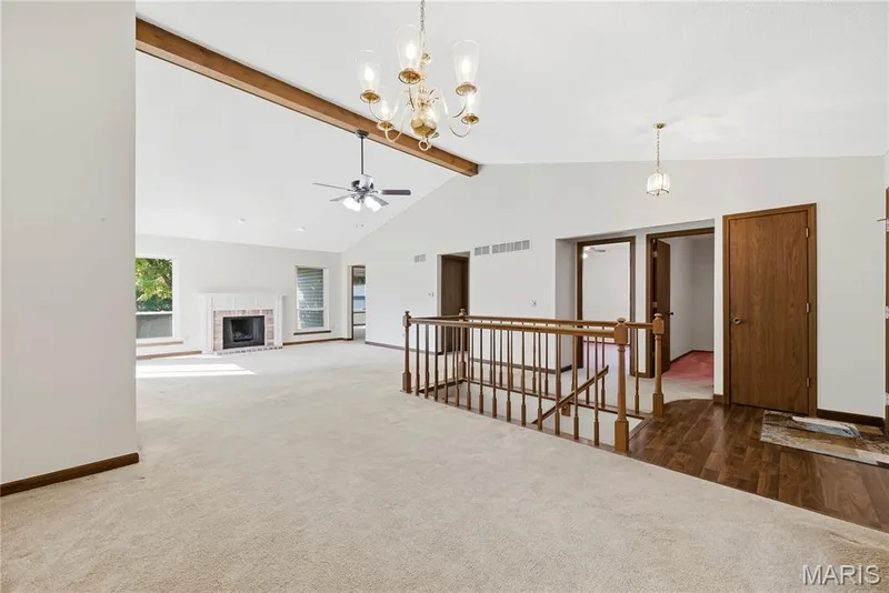 Dining Area, Entry Foyer and Great Room with Vaulted Ceilings — 3044 Brentmoor Drive, St Charles, MO 63303