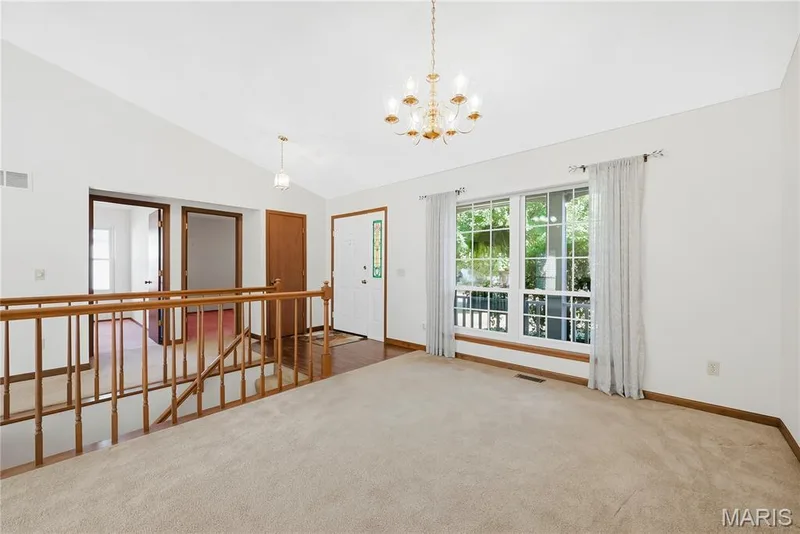 Vaulted Ceilings in Entry Foyer and  Dining Area — 3044 Brentmoor Drive, St Charles, MO 63303