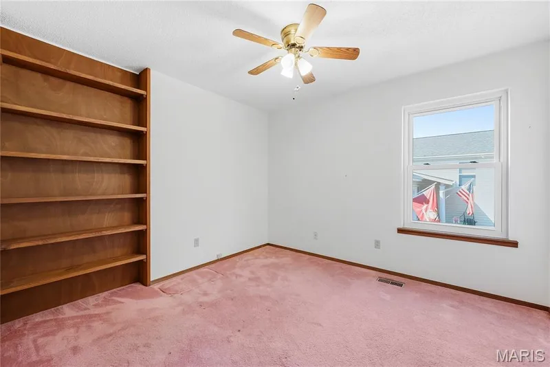 Secondary Bedroom with Built in Bookcase — 3044 Brentmoor Drive, St Charles, MO 63303