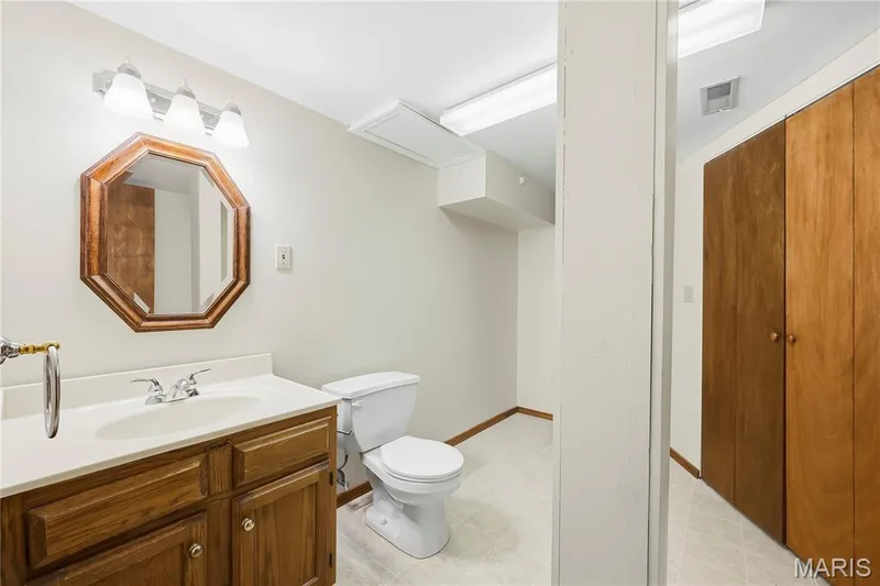 Half Bath in Finished Lower Level — 3044 Brentmoor Drive, St Charles, MO 63303