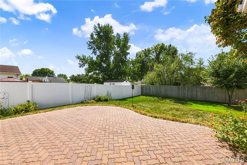 Custom Paver Patio and Level Backyard with Fencing — 3044 Brentmoor Drive, St Charles, MO 63303