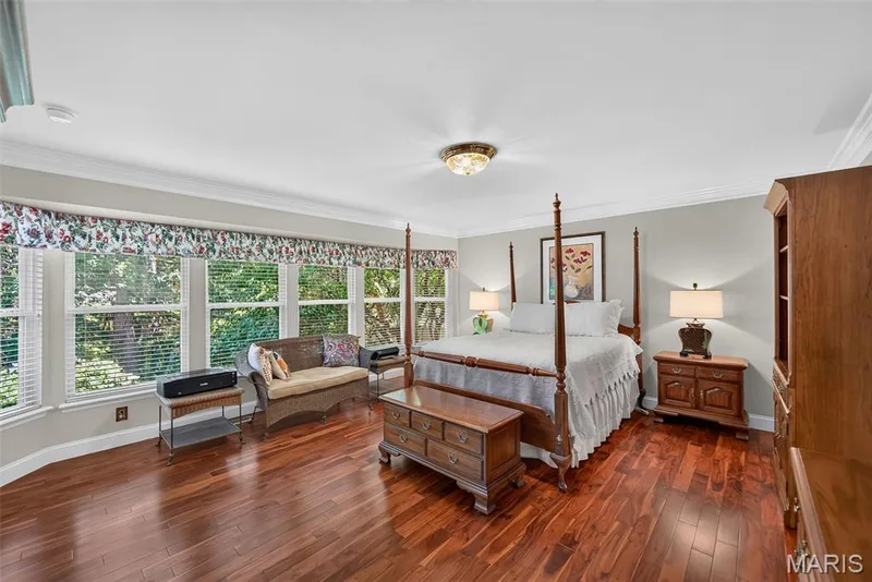 Wall long bay window overlooking backyard — 730 Longfellow Circle, O'Fallon, MO 63366