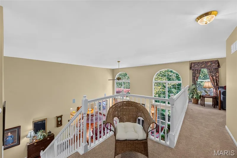 Upper loft area overlooking great room — 730 Longfellow Circle, O'Fallon, MO 63366