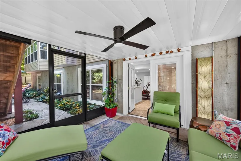 Completely enclosed with ceiling fan — 730 Longfellow Circle, O'Fallon, MO 63366