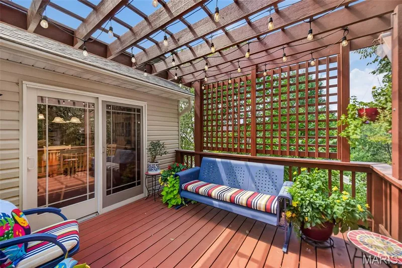 Outdoor deck with pergola off the breakfast room — 730 Longfellow Circle, O'Fallon, MO 63366
