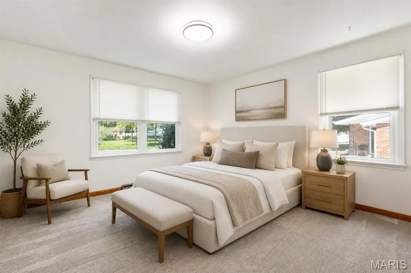 Bed one virtually staged — 14 Connie Drive, St Charles, MO 63301