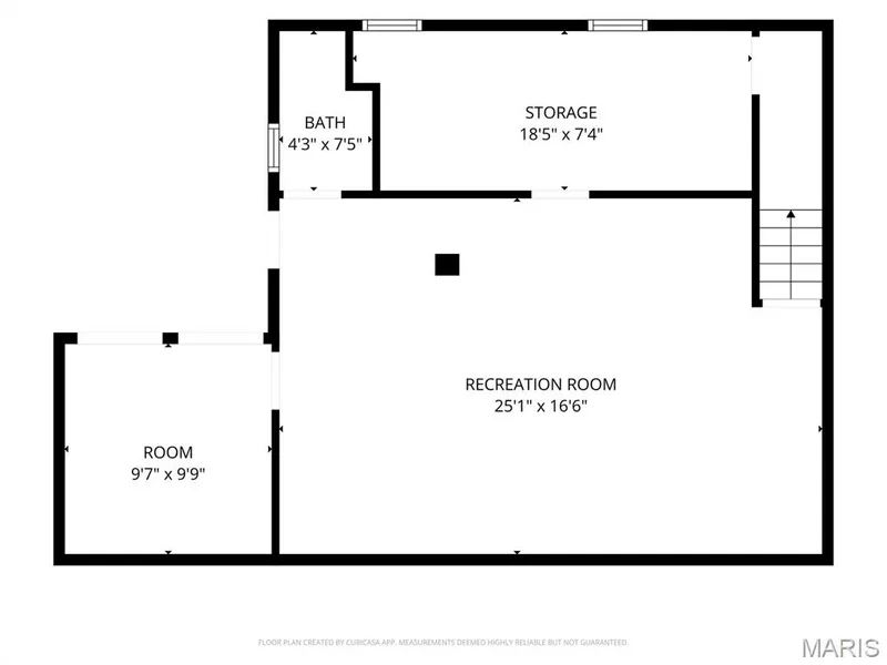 Lower level floor plan — 14 Connie Drive, St Charles, MO 63301
