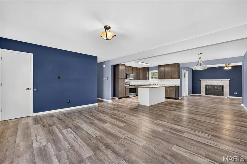 Kitchen, Breakfast Hearth Room all open to one another — 206 Cordes Street, O'Fallon, MO 63366