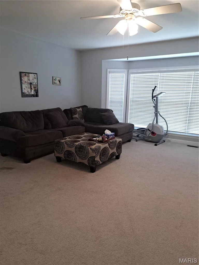 Large Main Floor Family Room with Fireplace — 14001 Eagle Manor Court, Chesterfield, MO 63017