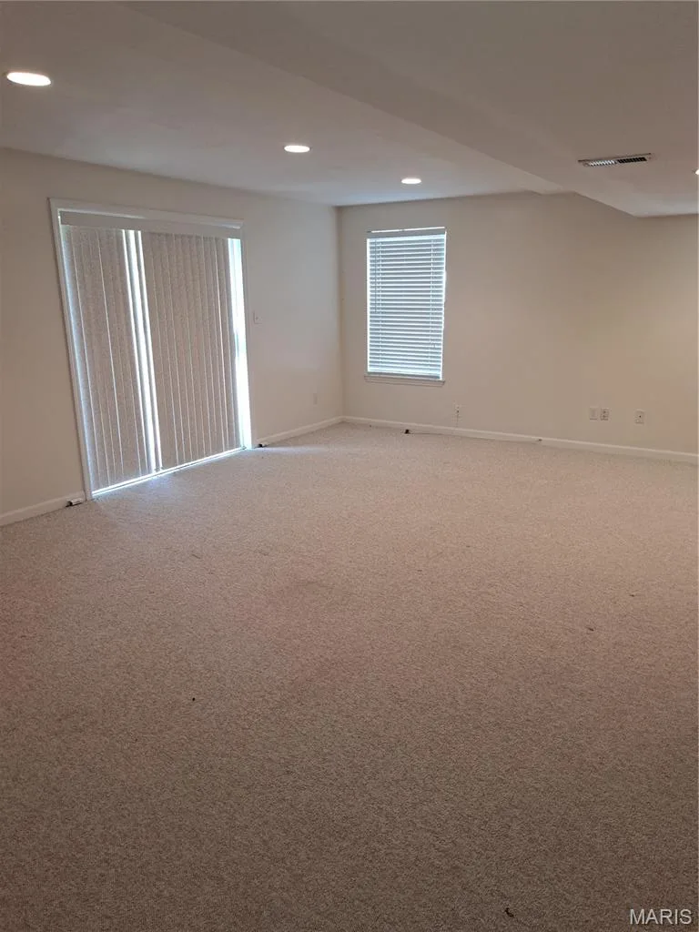 LL Family room showing walkout door — 14001 Eagle Manor Court, Chesterfield, MO 63017