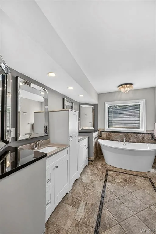 Stand alone tub in primary bathroom — 6 Potomac Court, St Charles, MO 63303